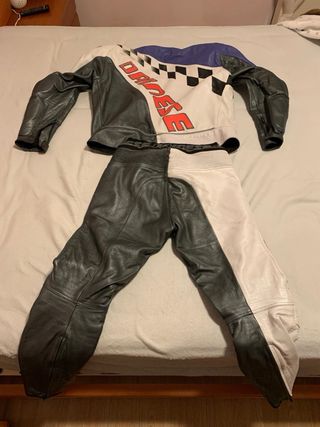 Traje de moto Dainese cuero vintage