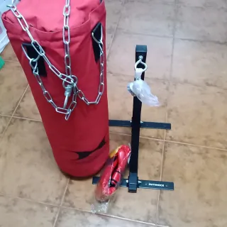 Saco boxeo Hammer y soporte Outshock