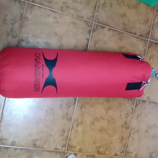 Saco boxeo Hammer y soporte Outshock