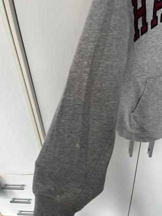 Sudadera H&M Harvard Gris Talla M