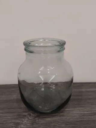 Damigiana a bocca larga in vetro