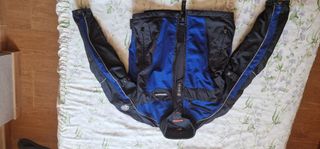 Chaqueta Cordura Spidi Negra y Azul