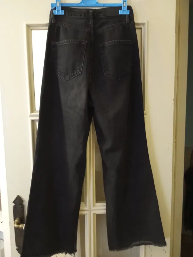 Pantalón ancho mujer talla 36 negro