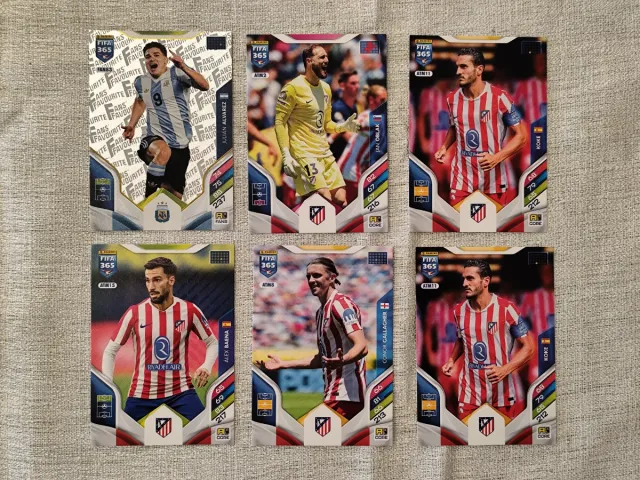 Lote 6 Cartas Atlético de Madrid FIFA 365 2026