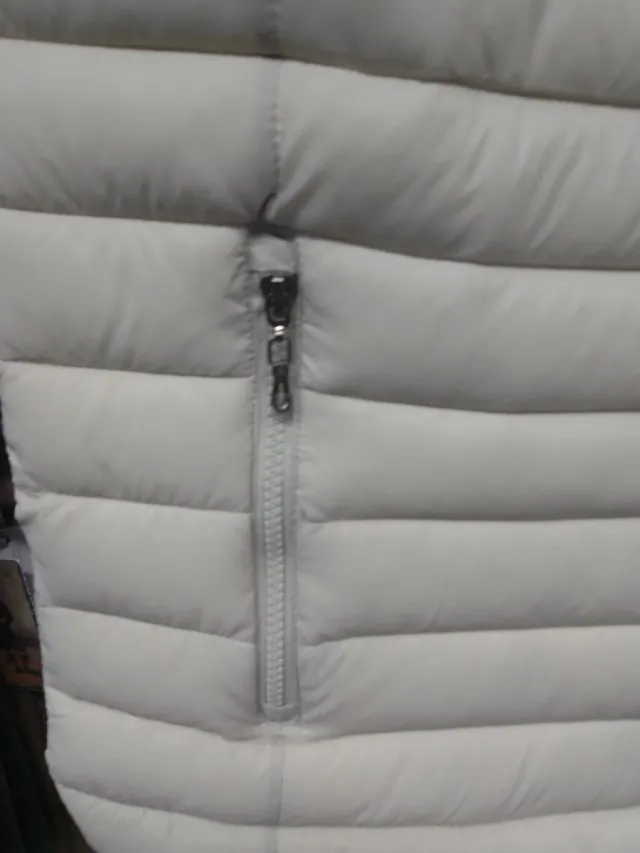 Chaleco acolchado beige talla 4XL