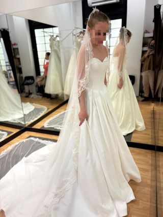 Vestido de Novia Blanco Talla 36