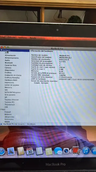 MacBook Pro A1278 i5 8GB RAM 275GB SSD. Malaga.