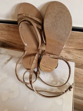 Sandalias Purificacion García Marrones