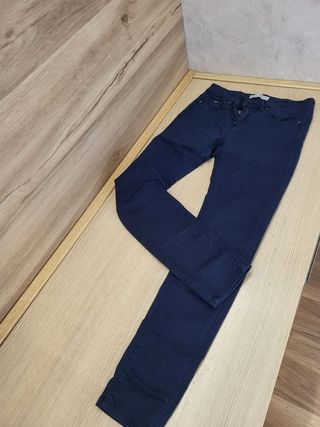 Vaqueros Stradivarius Push Up Elásticos Azul