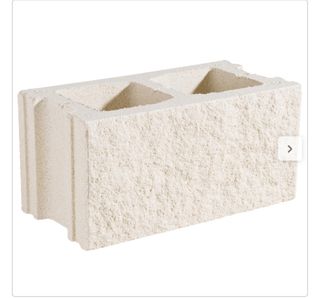 Bloque Hormigón Split Blanco 40x20x20 cm (6 Uds)