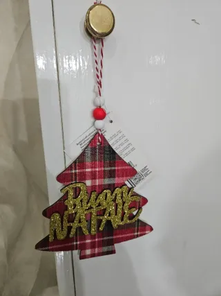 Decorazione Cuore Natale Merry Christmas