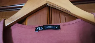 Blusón Zara Rosa Talla S