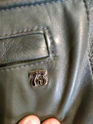 Chaqueta de cuero motera. 