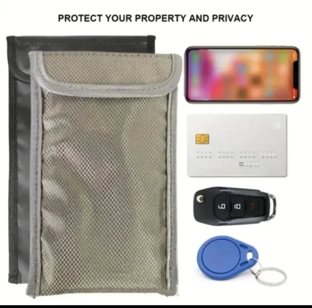 
Pack antirrobo compuesto de funda Faraday y....

