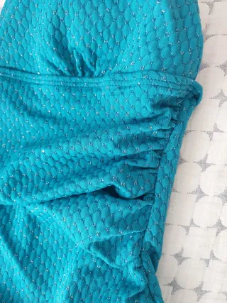 Bañador mujer azul petróleo