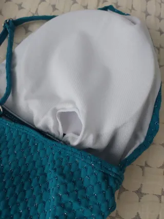 Bañador mujer azul petróleo