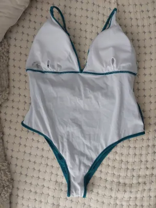 Bañador mujer azul petróleo