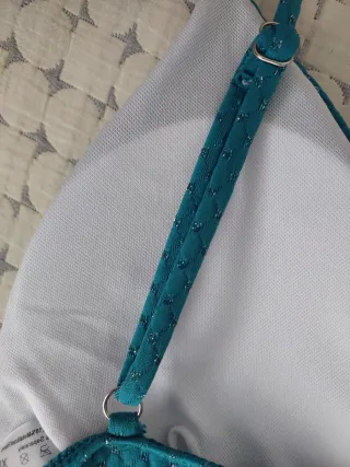 Bañador mujer azul petróleo