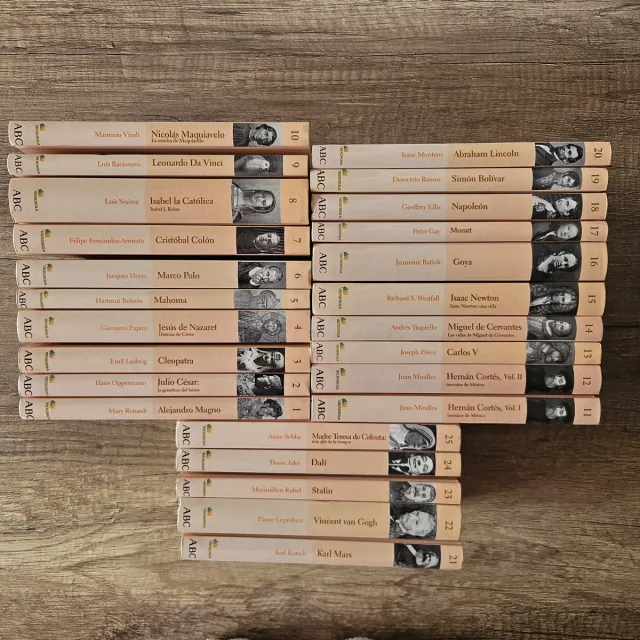 Pack 25 libros Protagonistas de la Historia