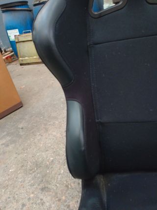 Asiento semi baket reclinable negro