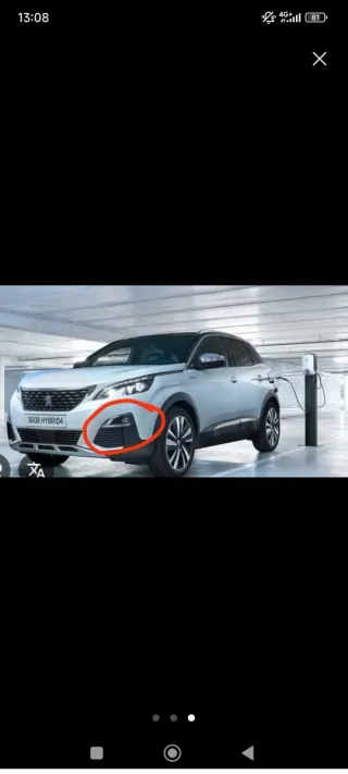 Cromado Tapa Antiniebla Peugeot 3008/5008