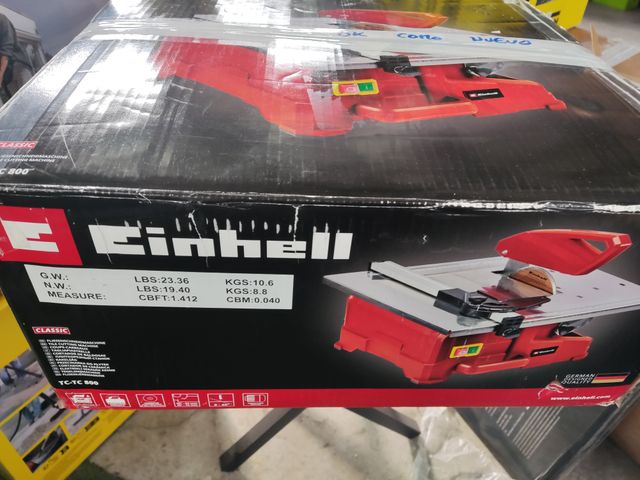 Einhell Cortadora de Azulejos 800 W tope de ángulo