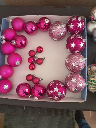 Lote adornos navideños