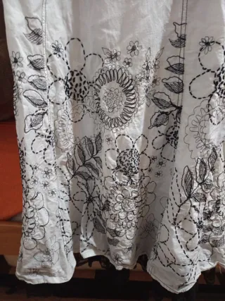 Vestido Pepe Jeans(marca blanca) blanco y negro