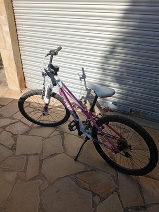 Bicicleta Coluer Montaña Niña Rosa y Blanca