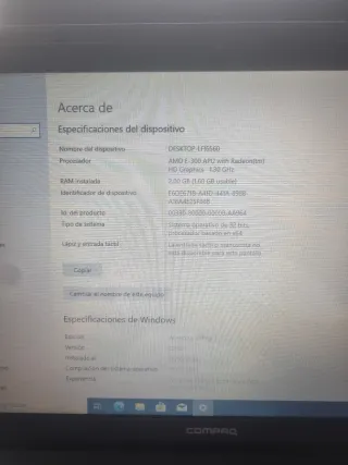 Compaq HP PC Windows 10 Pro