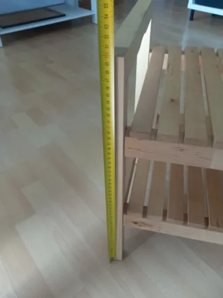 Estantería de madera 2 niveles