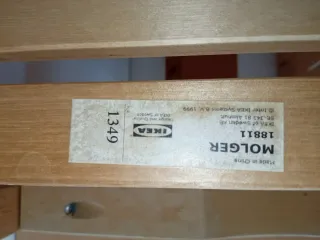 Estantería de madera 2 niveles