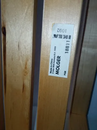 Estantería de madera 2 niveles