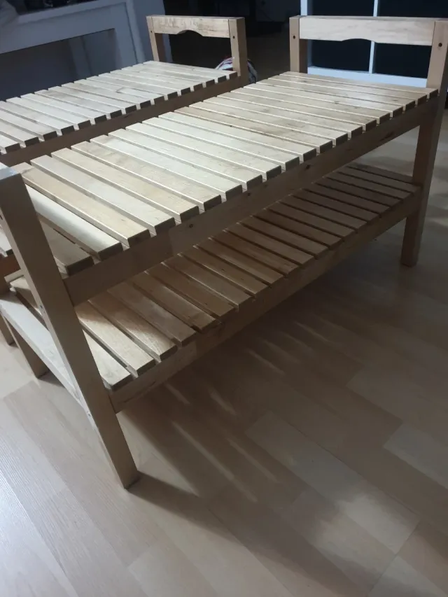 Estantería de madera 2 niveles