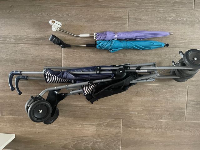 Silleta de bastón + 2 sombrillas de regalo