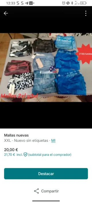 Nuovo set di collant XXL