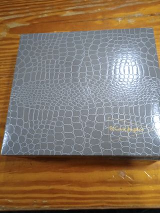 Aderezo plateado con piedras azules