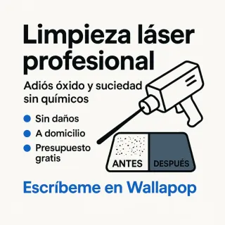 Limpieza láser profesional. Óxido, graffitis,etc