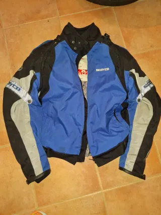 Chaqueta Moto Racing SCOYCO Azul Negra