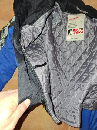 Chaqueta Moto Racing SCOYCO Azul Negra