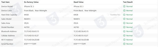 iPhone SE 2022 64GB Batería 100%