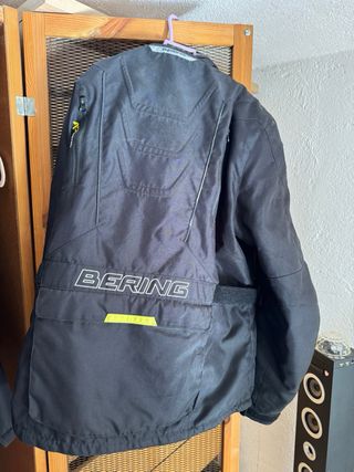Chaqueta de moto Bering negra y amarilla XL