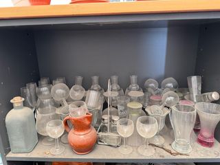 Lote de vasos de cristal