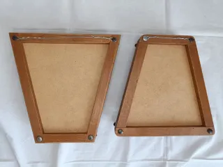 Dos espejos en tensores de raquetas vintage