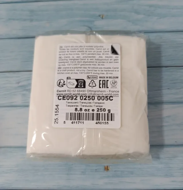 Arcilla polimérica Cernit translúcida 250g