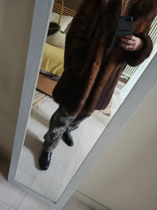 Pelliccia marrone di opossum