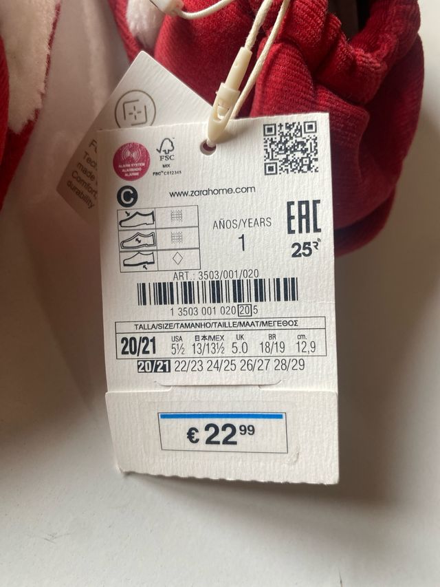 Pantuflas Papá Noel Talla 20/21