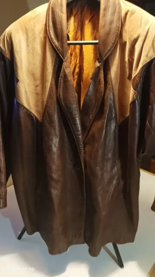 Casaco Pele Funda Parque XL Bege/Castanho