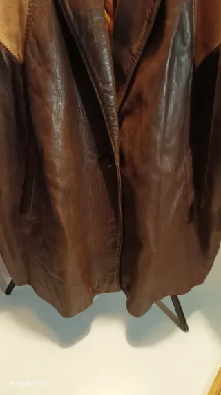 Casaco Pele Funda Parque XL Bege/Castanho