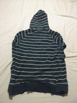 Felpa Scout unisex vintage righe blu/verdi